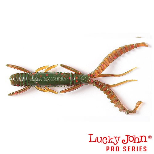 Виброхвосты Lucky John Pro Series HOGY SHRIMP 3.5in (08.90) 5шт, съедобные Виброхвосты Lucky John Pro Series HOGY SHRIMP 3.5in (08.90) 5шт, съедобные
