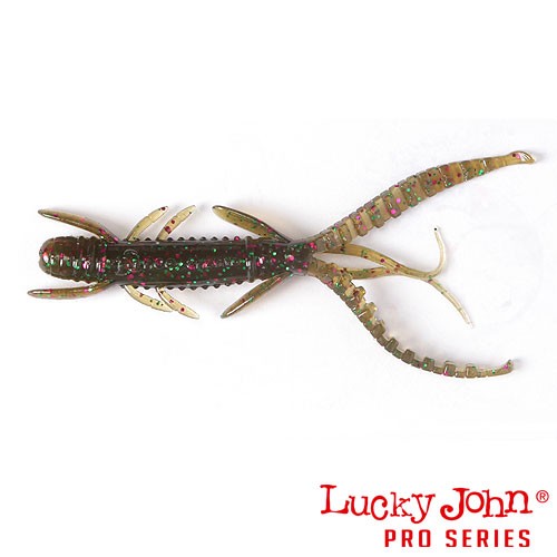 Виброхвосты Lucky John Pro Series HOGY SHRIMP 3.5in (08.90) 5шт, съедобные Виброхвосты Lucky John Pro Series HOGY SHRIMP 3.5in (08.90) 5шт, съедобные