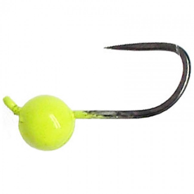 Джиг-голова,крючок безбородый "Hayabusa" №6 желтая Tula-SF (3 шт)
