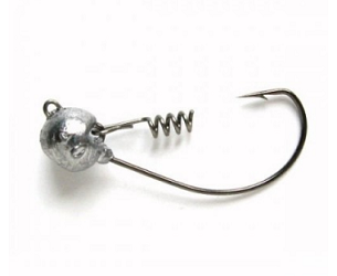 Джиг-головка Тула с пружинкой на оффсетном крючке №2.0 