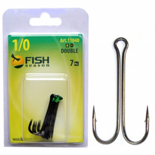 Крючок Fish Season ДВОЙНОЙ с длинным цевьём Крючок Fish Season ДВОЙНОЙ с длинным цевьём