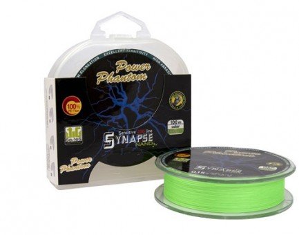 Шнур Power Phantom Synapse NANO PE 100m  (флуоресцентный зеленый) Шнур Power Phantom Synapse NANO PE 100m  (флуоресцентный зеленый)