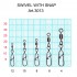 Вертлюжок Fish Season с застежкой Swiwel With Snap Germany-B