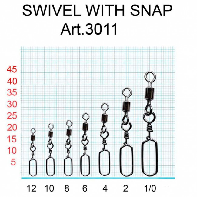 Вертлюжок Fish Season с застежкой Swiwel With Snap Square Вертлюжок Fish Season с застежкой Swiwel With Snap Square